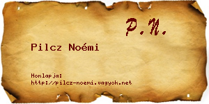 Pilcz Noémi névjegykártya